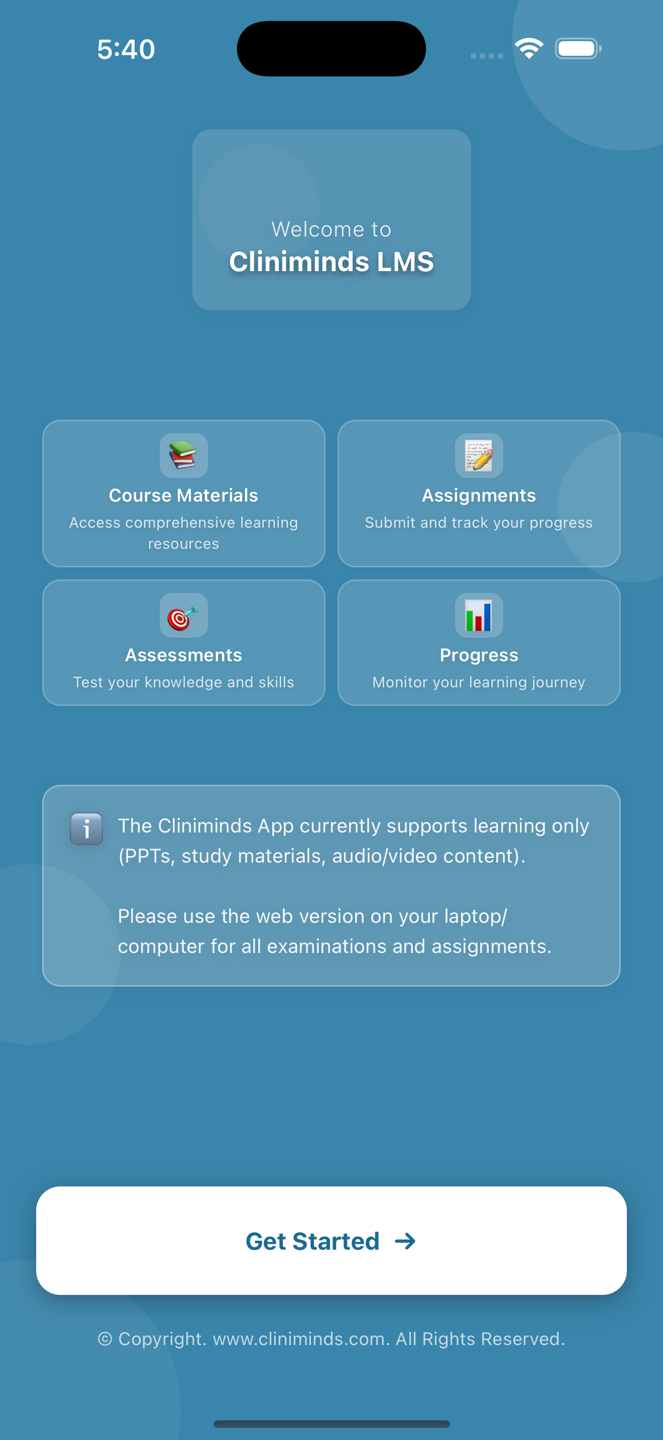 Cliniminds LMS Project 1
